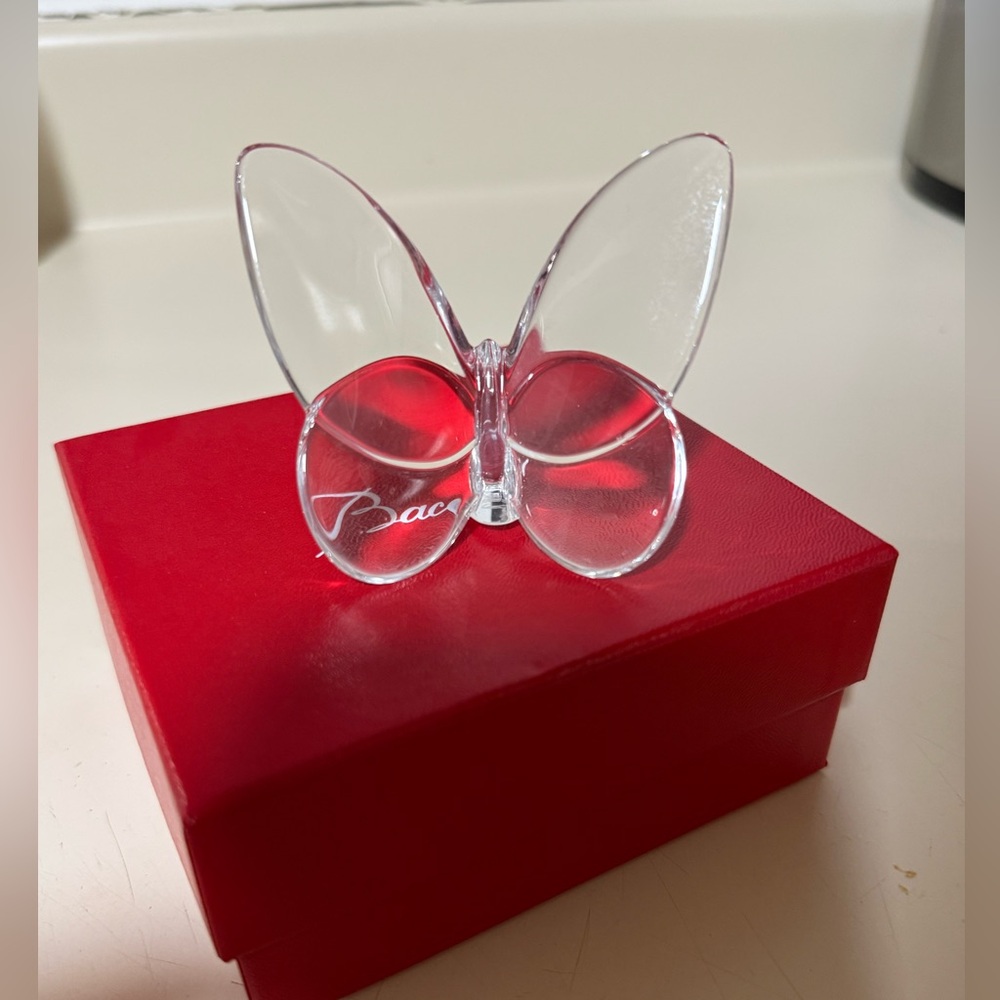 Baccarat Lucky Crystal Butterfly